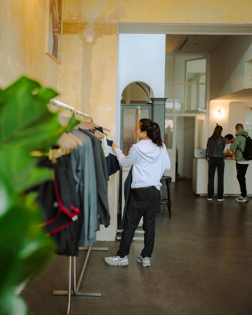 Event Furniture Hire by FoundPop for athleisure and athletic wear brand Tracksmith