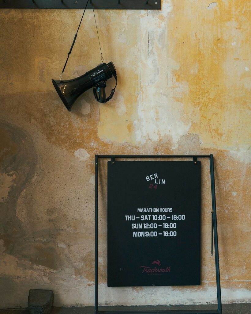 Event Furniture Hire by FoundPop for athleisure and athletic wear brand Tracksmith