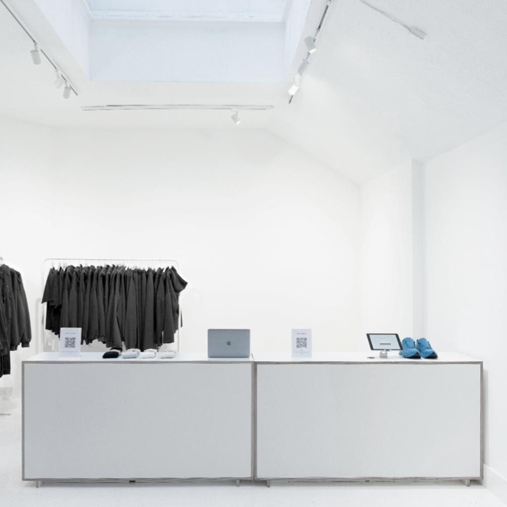 Velour Garments x ASICS pop-up with FoundPop Furniture Rentals