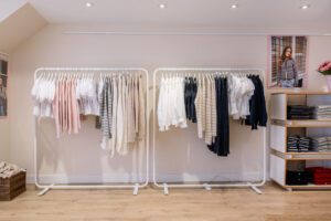 Hanging rails for hire at Minka Dink pop-up