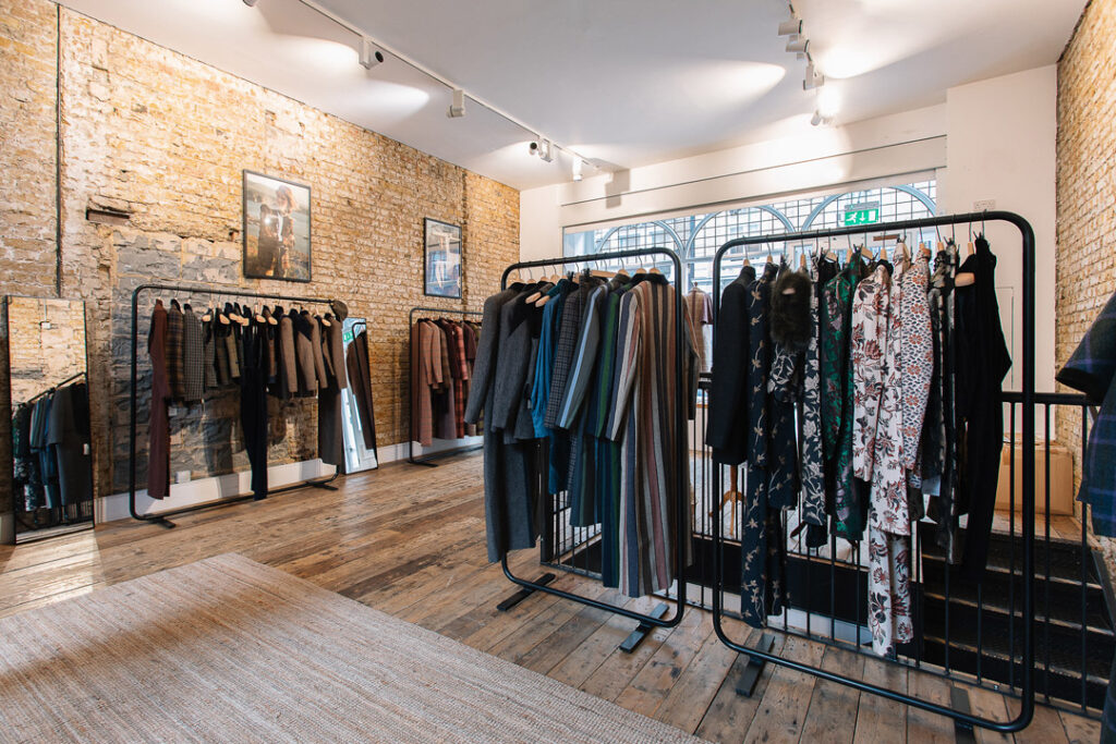 London hanging rail hire by FoundPop