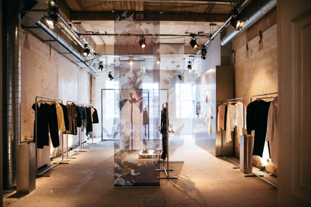 London event furniture hire and hanging rail rentals by FoundPop