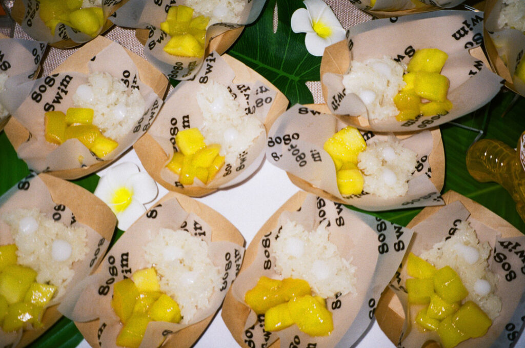 Event furniture hire by FoundPop for SOSO Swim