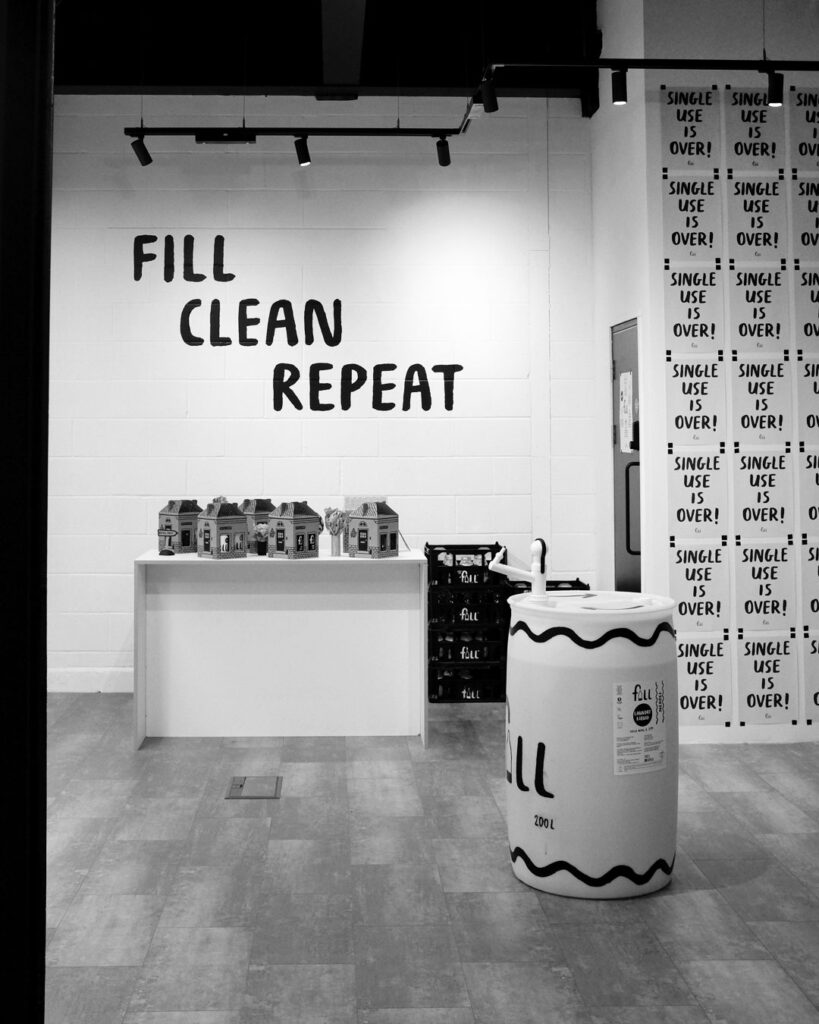 Sustainable event furniture hire for Fill, supplied by FoundPop