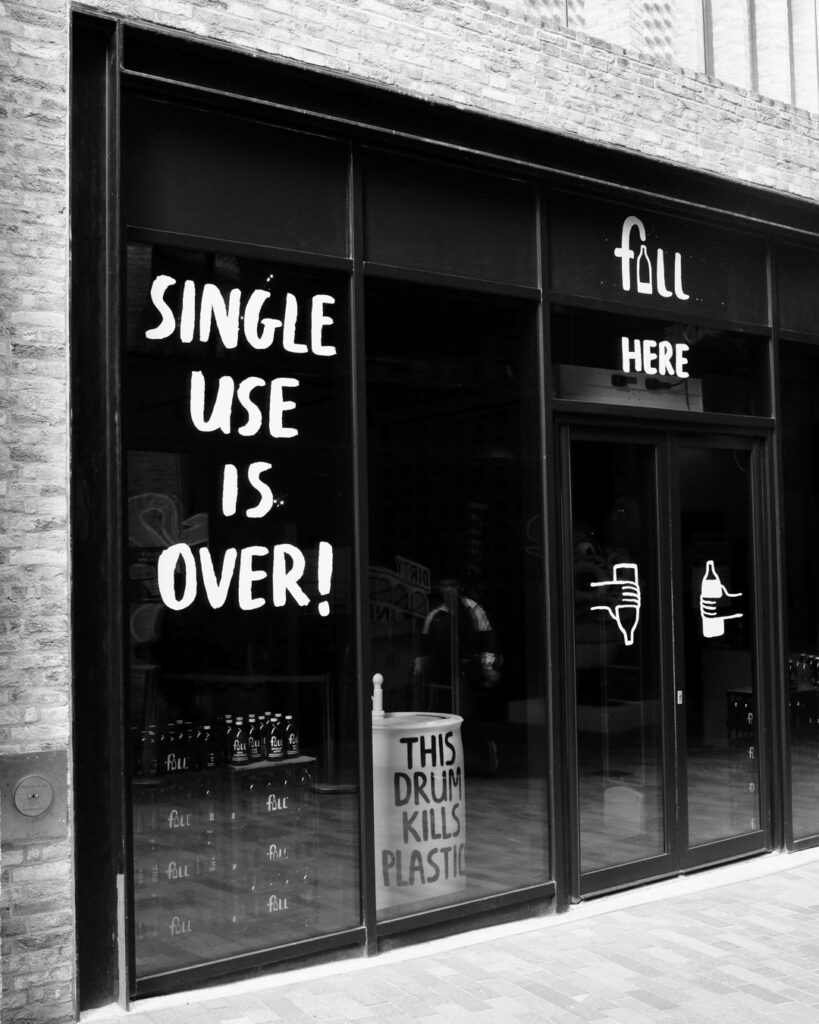 Sustainable event furniture hire for Fill, supplied by FoundPop