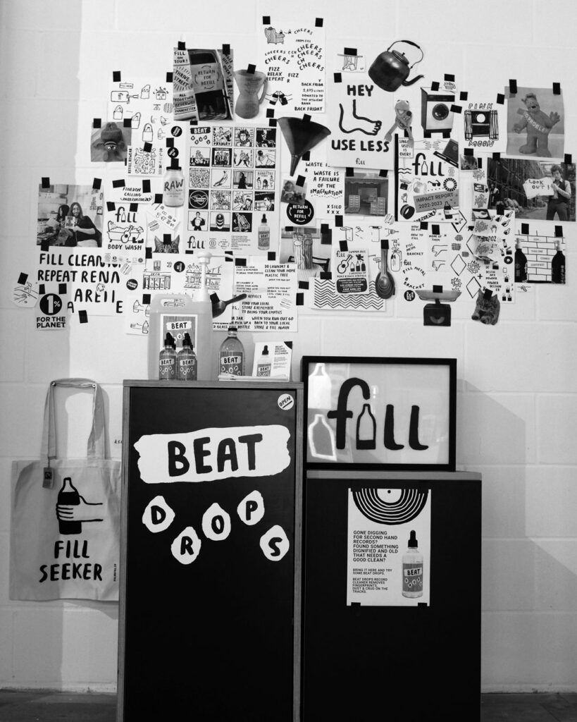 Sustainable event furniture hire for Fill, supplied by FoundPop