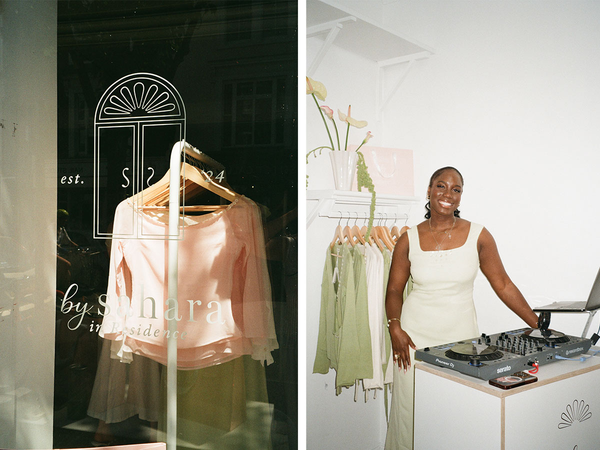 Event furniture hire for By Sahara London Residency Pop-Up Shop