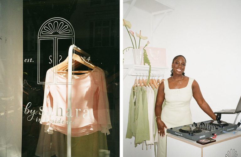 Event furniture hire for By Sahara London Residency Pop-Up Shop