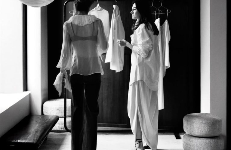 London event furniture hire by FoundPop for Mira Maktabi trunk show