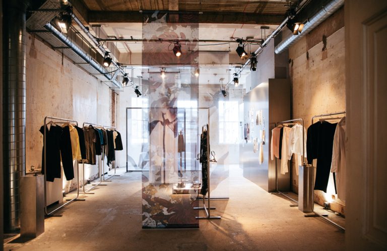 London event furniture hire and hanging rail rentals by FoundPop